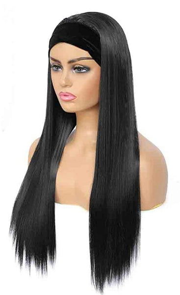 Silky Straight Headband Wigs