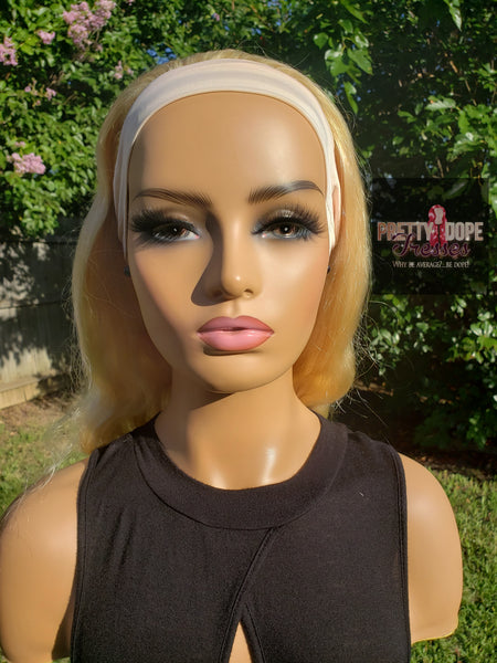 Blonde Bodywave Headband Wigs