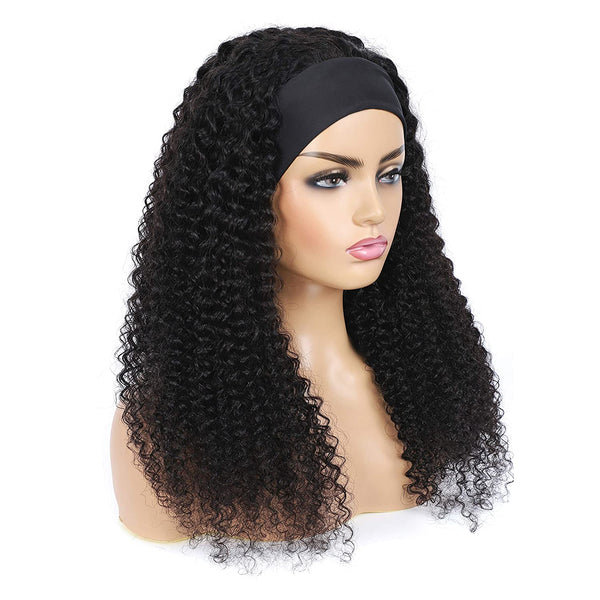 Kinky Curly Headband Wigs